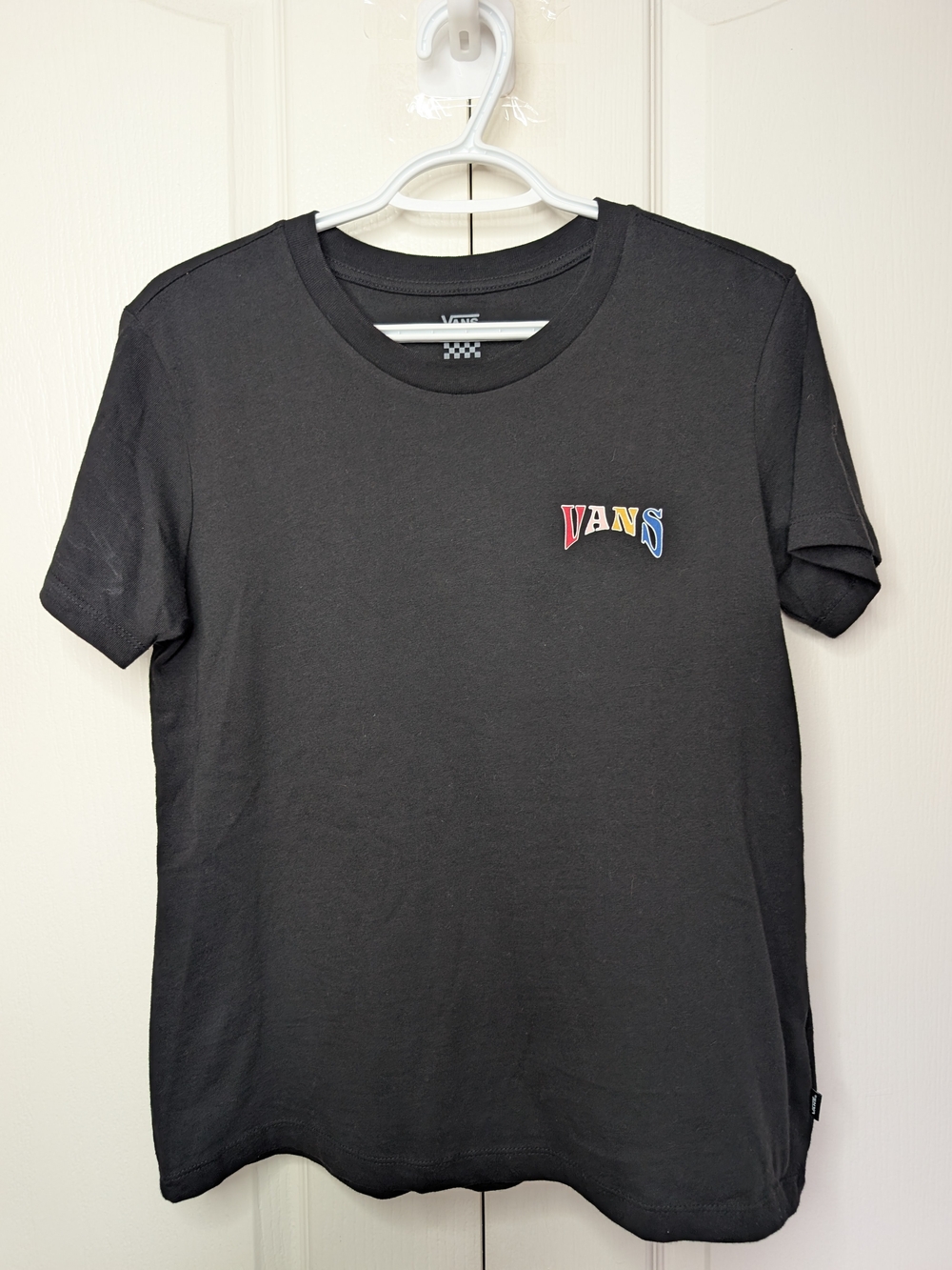 Vans Women's Black Short Sleeve Logo T-Shirt